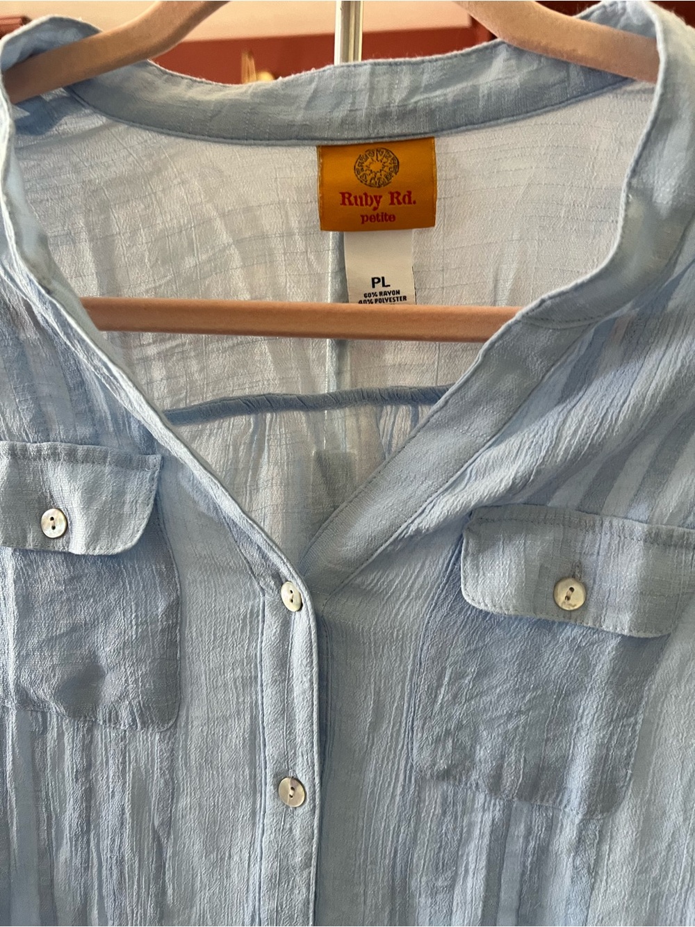Ruby Rd. Button-Up Blouse - Picture 2 of 5